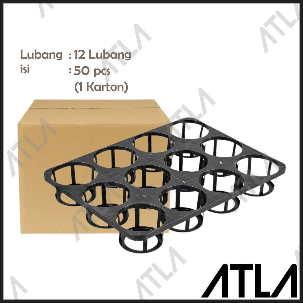 Tray Semai Bibit Anggrek 12 Hole Karton isi 50 Pot Flexible Seedling Benih