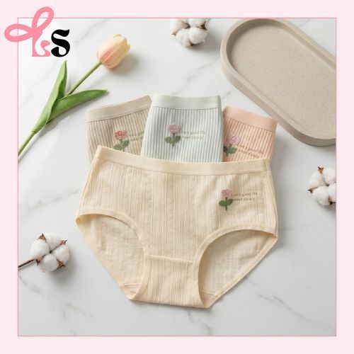 Lovelly Shopping CD2100 Celana dalam Motif Bunga Wanita CD Cewek Pita Renda CD Imut