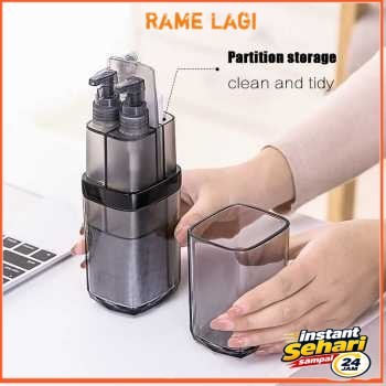 ONEUP Etravel Travel Toiletries Kit Tempat Sabun Sikat Gigi Handuk - Gray - STTP01GY