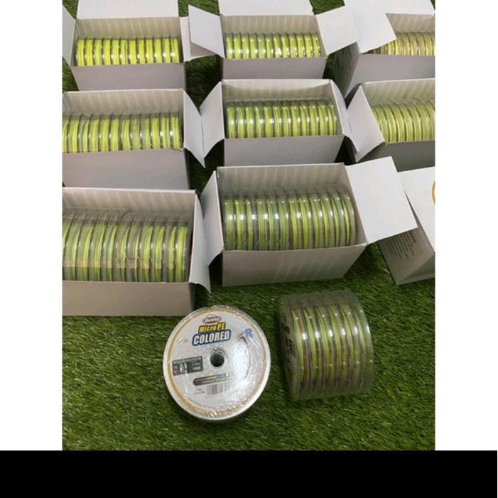 BENANG PE BERKLEY MICRO PE COLORED PER 100 METER MULTI WARNA - pe 0,8 0,14mm 5,2kg