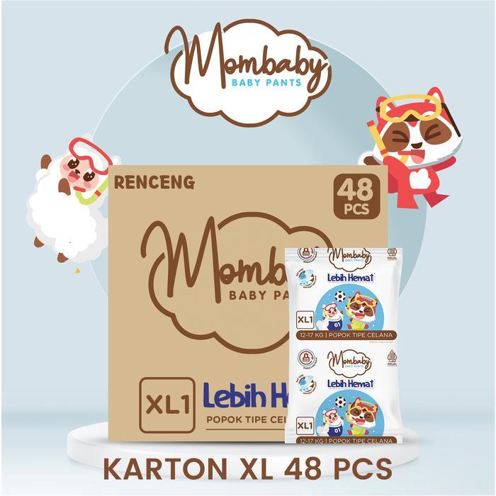 MOMBABY - Diapers Celana  XL 48 Pcs - Sachet