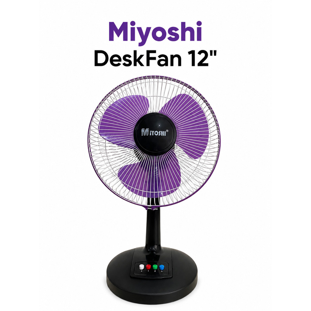 Kipas Duduk Miyoshi 12"  / Kipas meja Miyoshi 12Inch