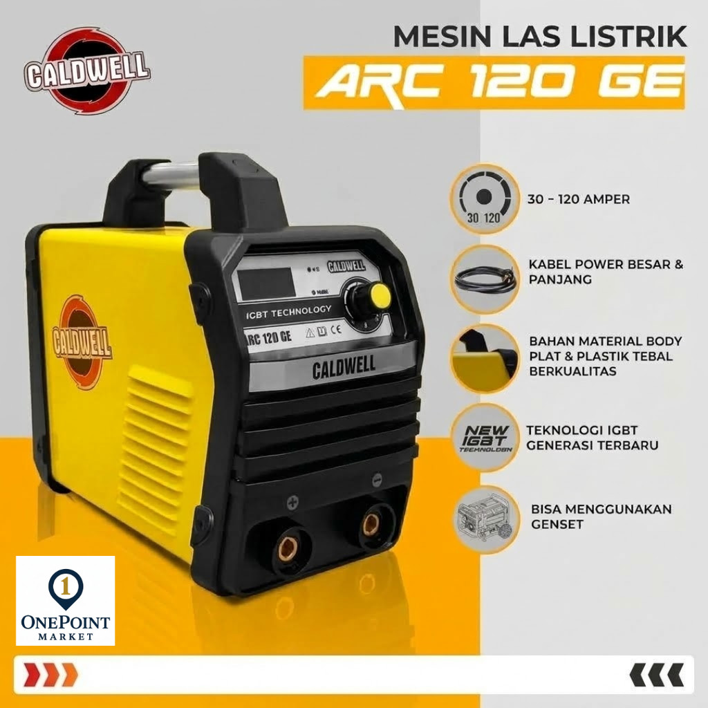 Caldwell Interver Welding Machine ARC 120 GE - Mesin Trafo Las Inverter Mesin Welding Machine Digita
