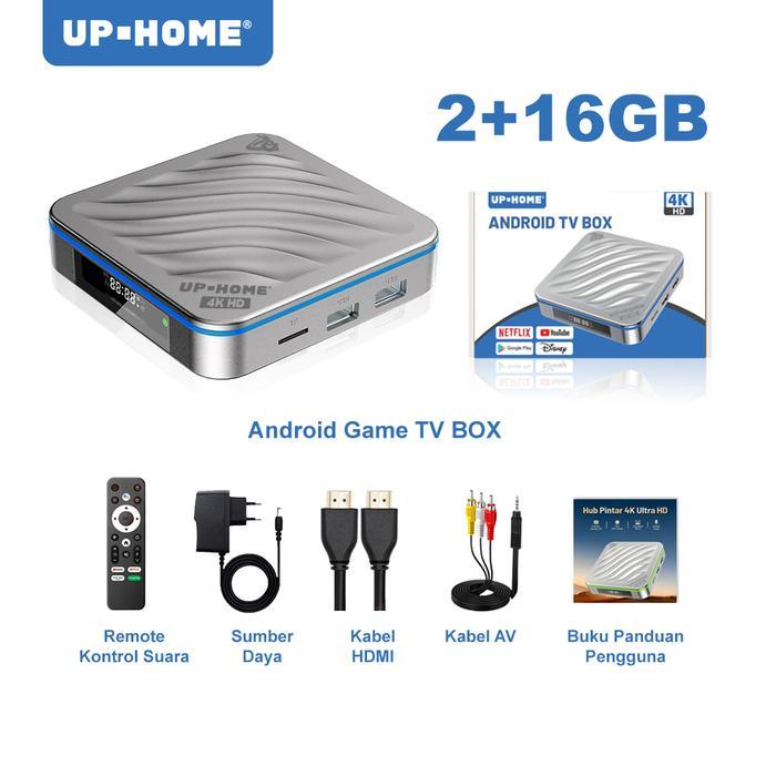 UPHOME Android Game TV Box 20.000+ Games Android 14 Ram 2/4GB Rom 16/32GB WIFI 2.4G/5G Bluetooth Voi