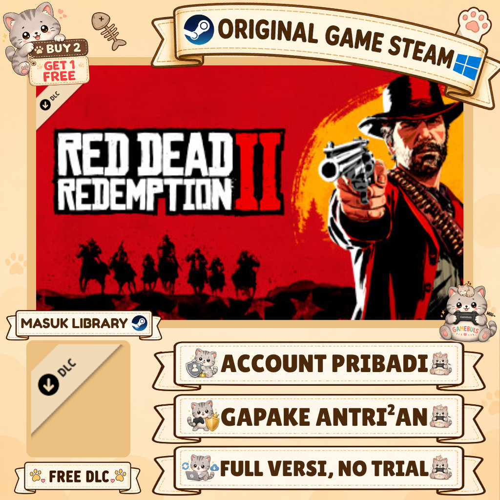 Red Dead Redemption 2 Game Steam - Games PC Laptop Windows