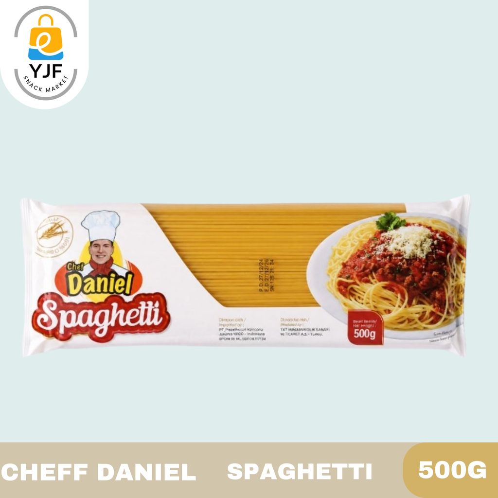 Chef Daniel Spaghetti 500G / Pasta Spaghetti / Pasta Instan / Spaghetti Berkualitas Tinggi