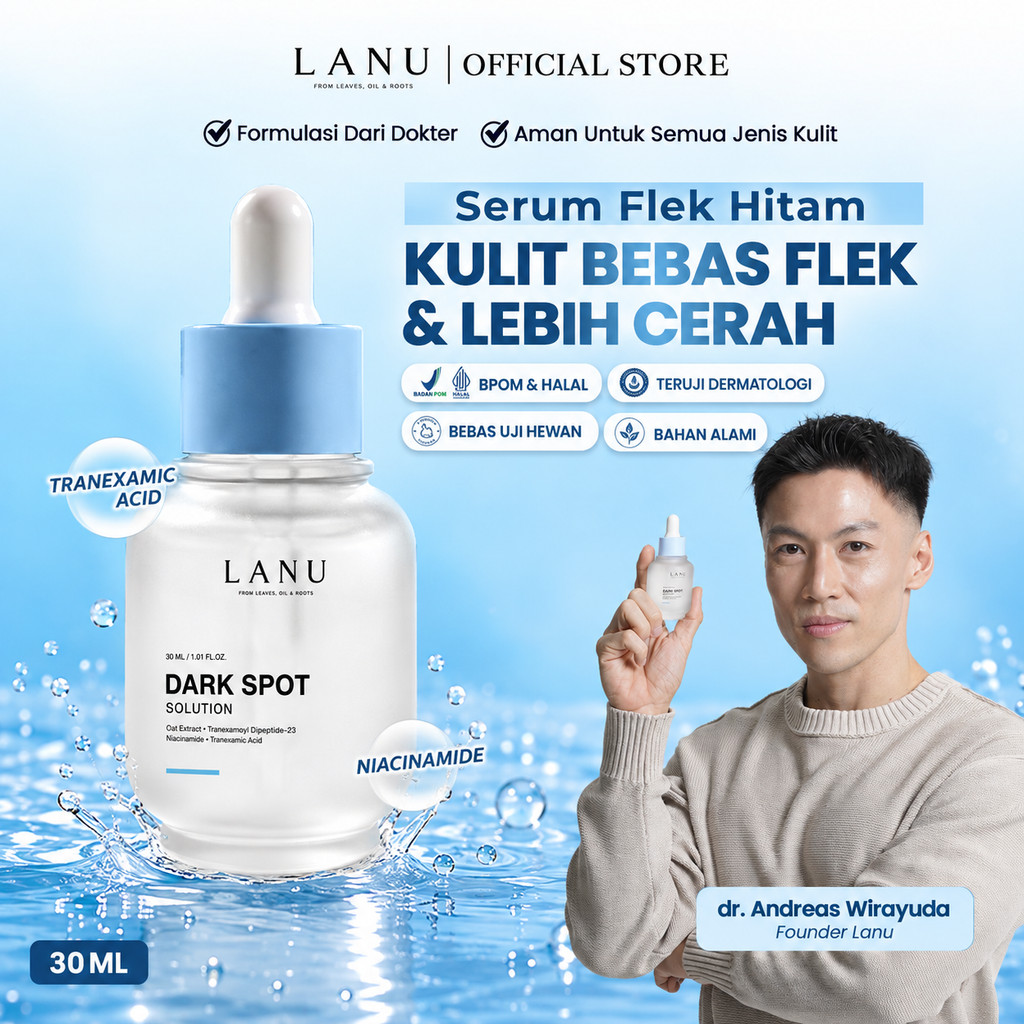 LANU DSS Dark Spot Serum | Pudarkan Flek Melasma & Cerahkan Wajah