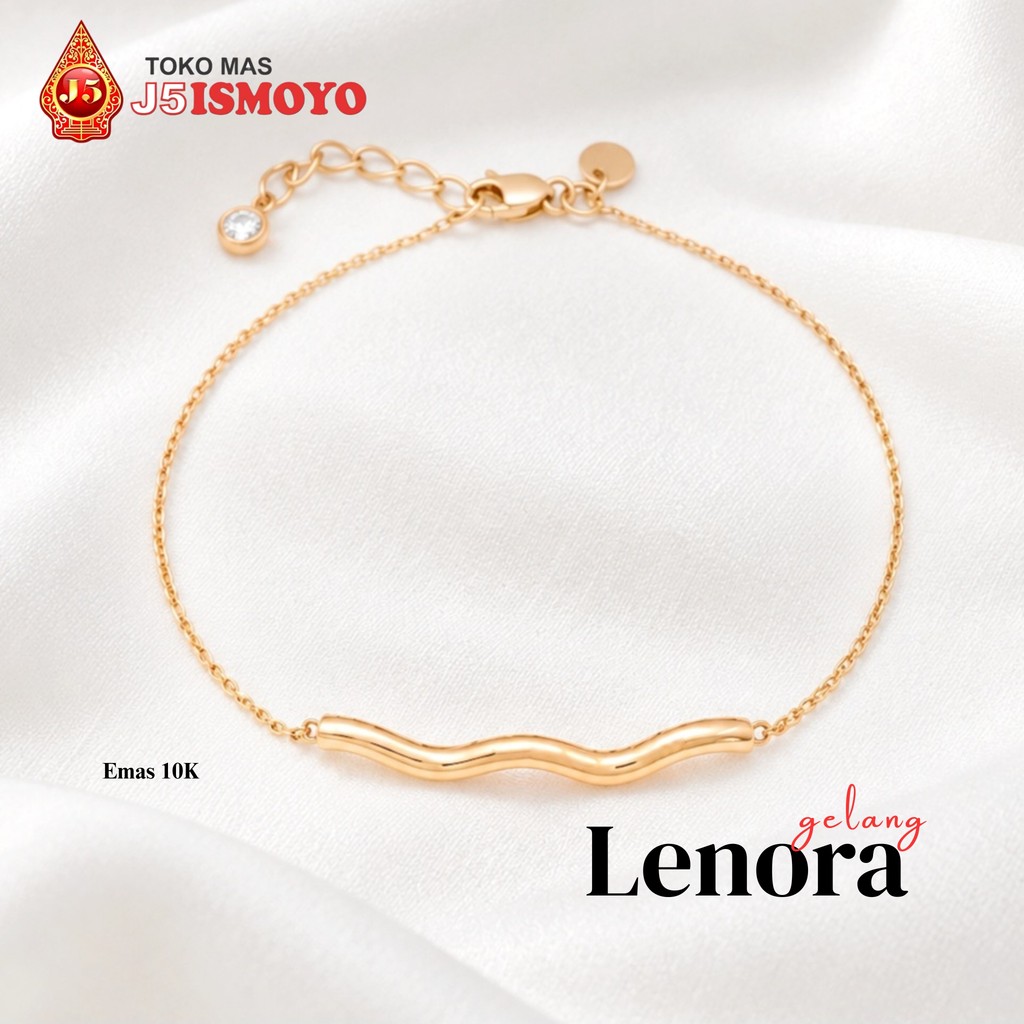 Gelang Emas 10 Karat Model Rantai Lenora J5 Ismoyo