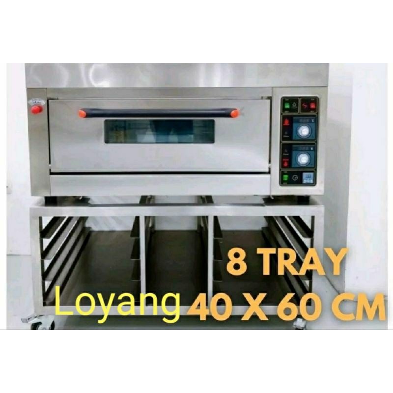 Kaki Meja Oven 4 Roda 1 Deck  8 Tray/ Meja kaki Oven Deck/Meja Kaki Oven Getra