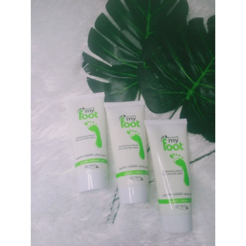 My foot my way cream kaki pecah-pecah
