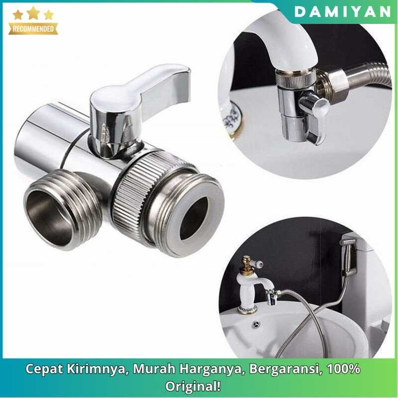 [DMY] Splitter Keran Air Sink Valve - Water Tap Diverter Connector - Aksesoris Kran Dapur