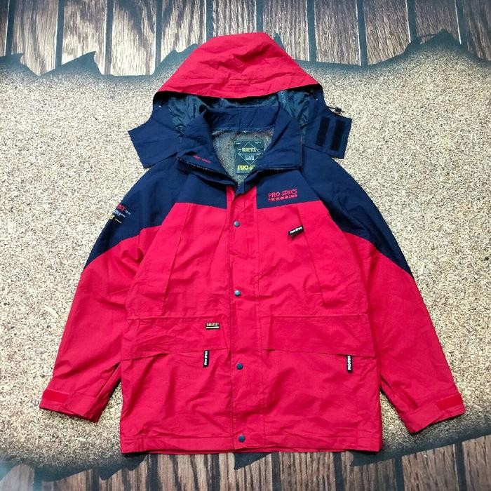 jaket outdoor goretex multi pocket PROSPECS mountain parka hoodie bisa di lepas size XL