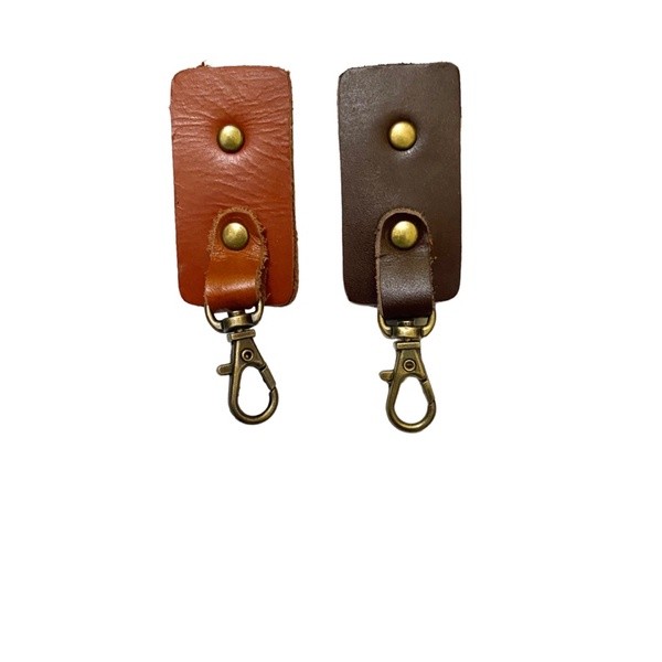 Clip Id Card Holder Jepit Kulit Asli