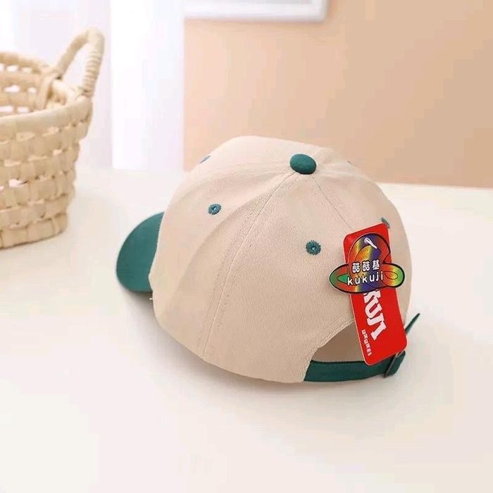 2-7 tahun | IMPORT | Topi Baseball Inisial Huruf A C D F G K P S Nama Anak Bayi Balita Laki Perempua
