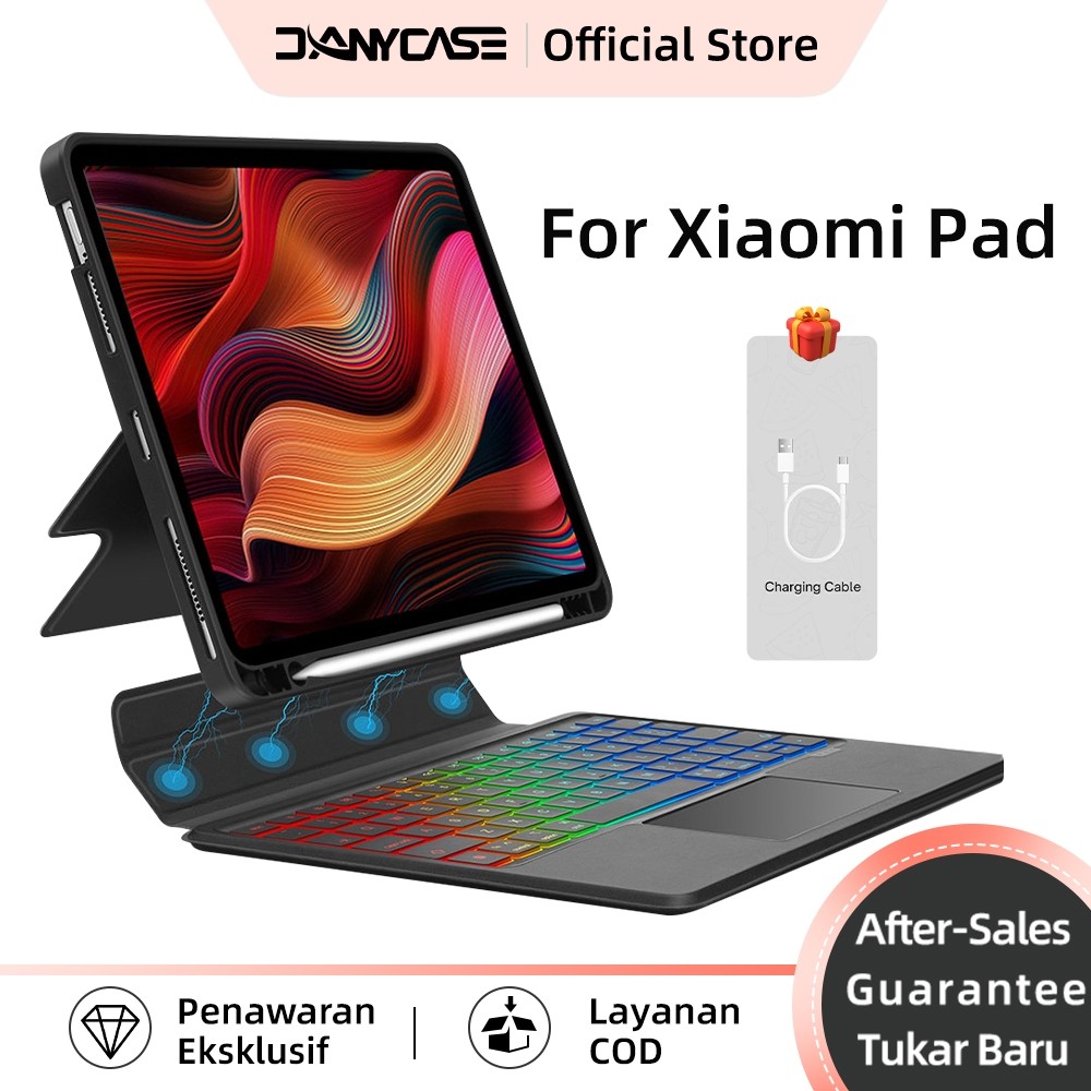 UniqueStyle DANYCASE Tablet Magic Keyboard Case For Xiaomi Pad 5 6 case keyboard xiaomi pad 7 xiaomi