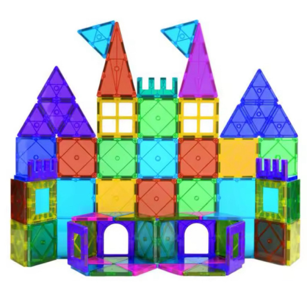 Mainan Magnetic Tiles Building Block Stem Mainan Edukasi