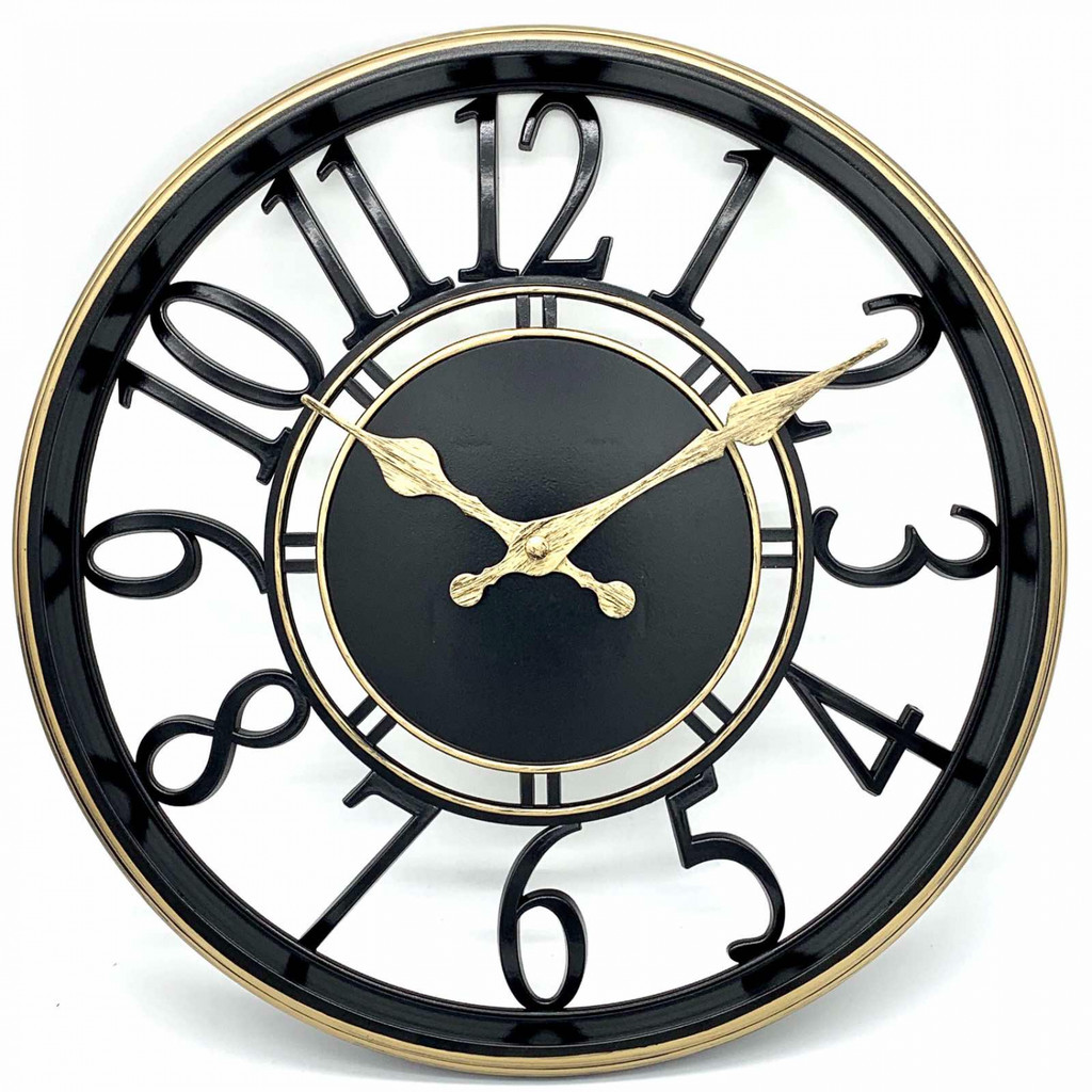 Jam Dinding Europe Style Nordic Vintage Model Jadul Kuno Retro Quartz Silent Movement Diameter 30cm 