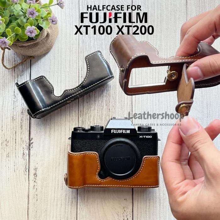 Fujifilm XT200 Fuji X-T200 Half Case Leather