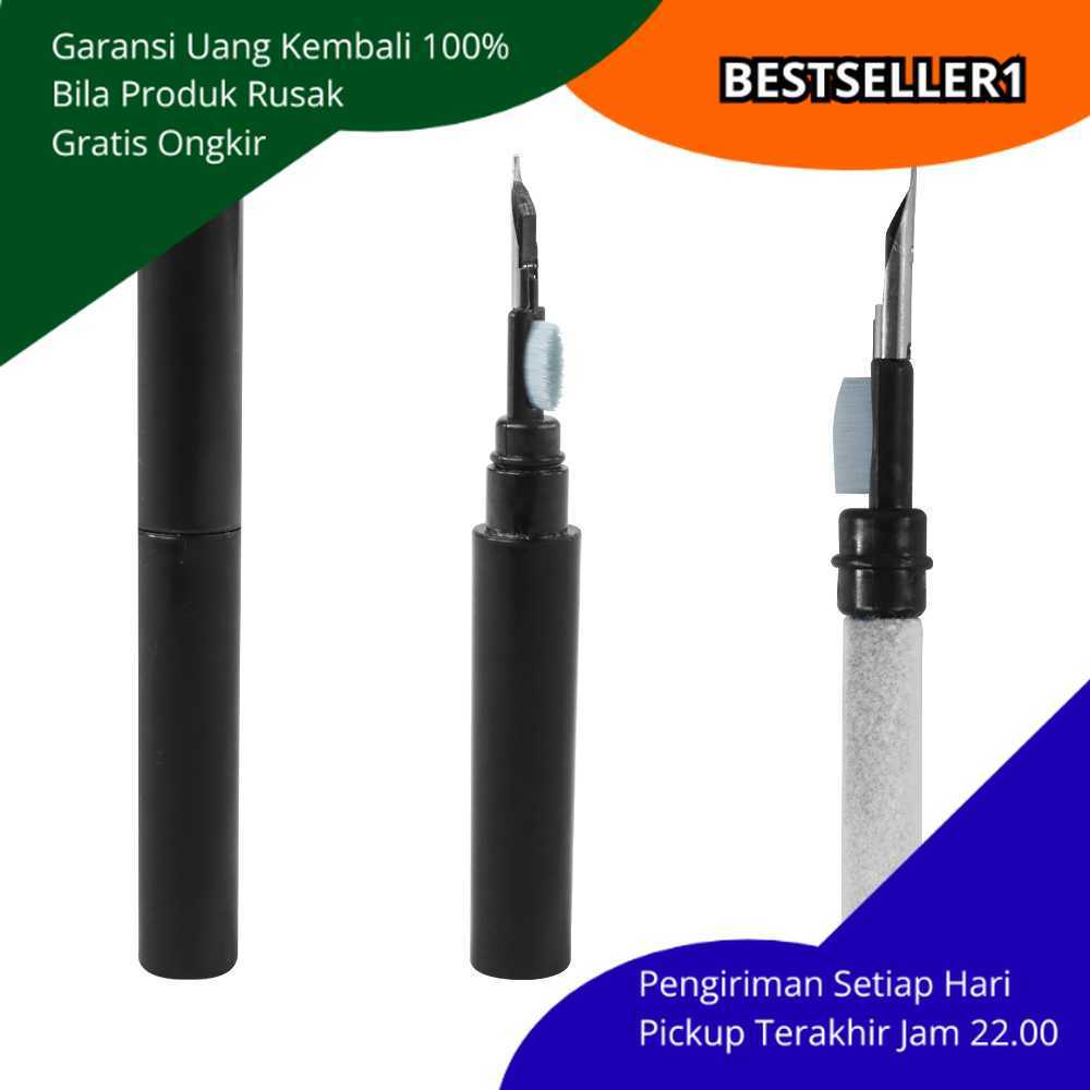 Cleaning Pen 3 in 1 Pembersih Earphone AirPods Headphone – Dilengkapi Spon, Sikat dan Ujung Metal un