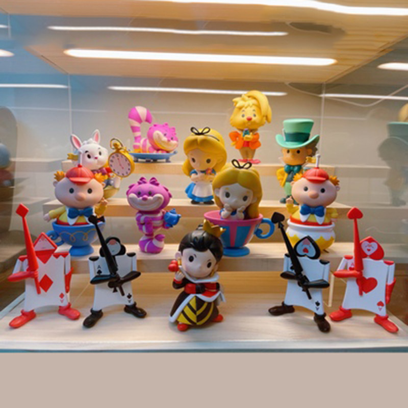sney Movie Alice in Wonderland Alice Mad Hatter Red Queen White Rabbit eshire Cat Action Figure Toys