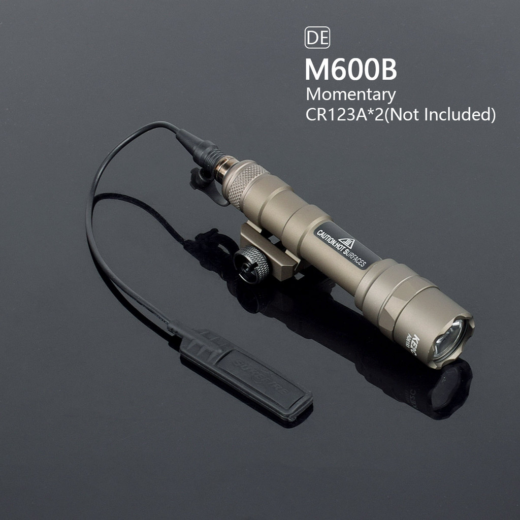 Tactical Surefir M600B M600 M600C Scout Light AR15 Rifle Flashlight LED Hunting 600 Lumens Dual Swit