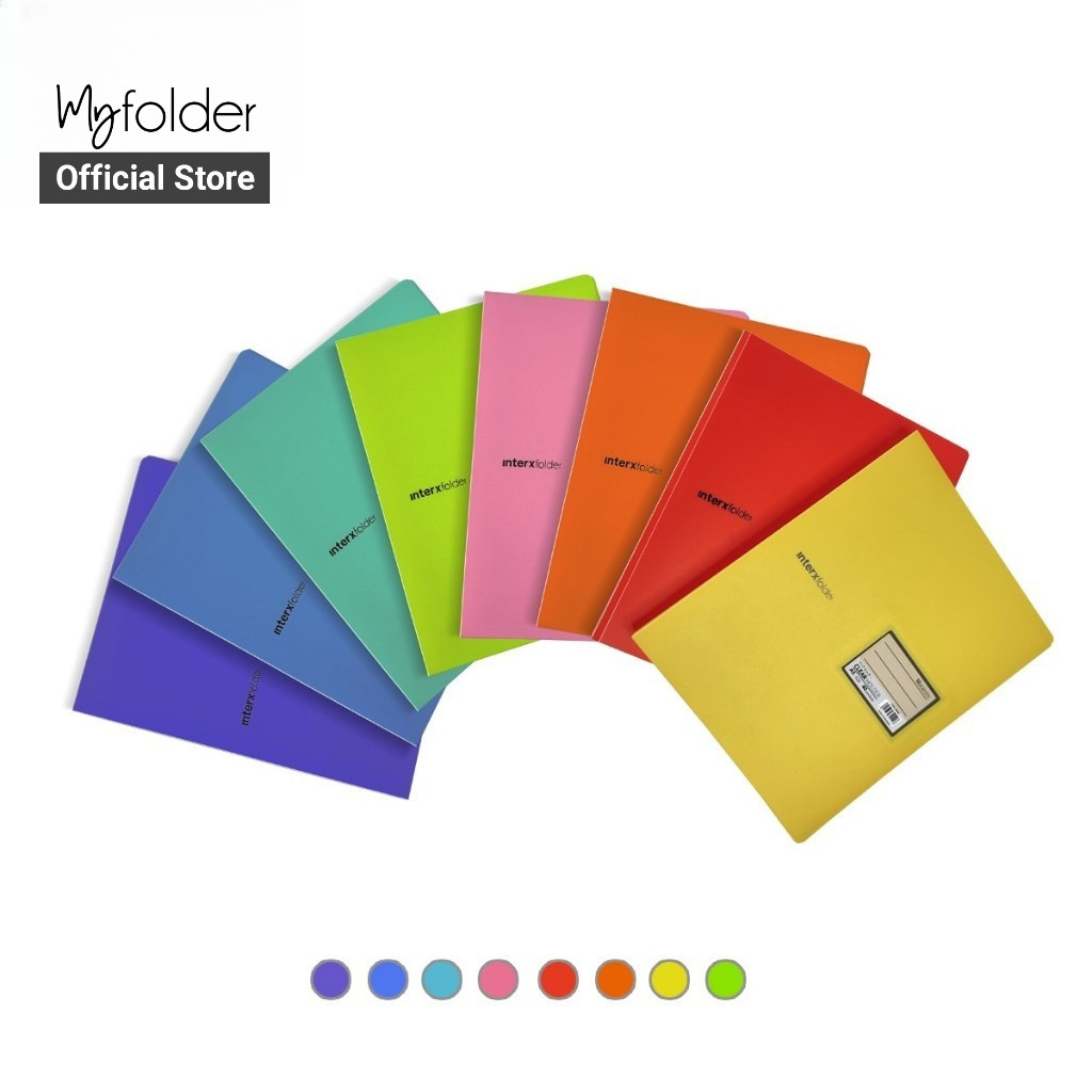 InterX Folder Clear Holder Macarons / Map Display Album / Document Keeper  20/40 Lembar A5