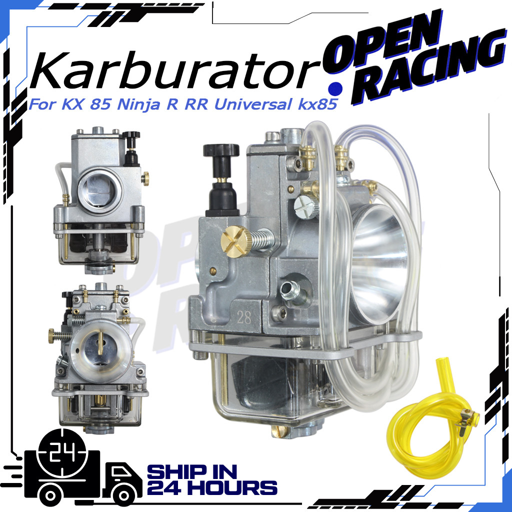 Karburator Karbu PWK Lectron Billetron Mini PWK 24/26/28/30/32/34MM  anti banjir/bawah transparan KX