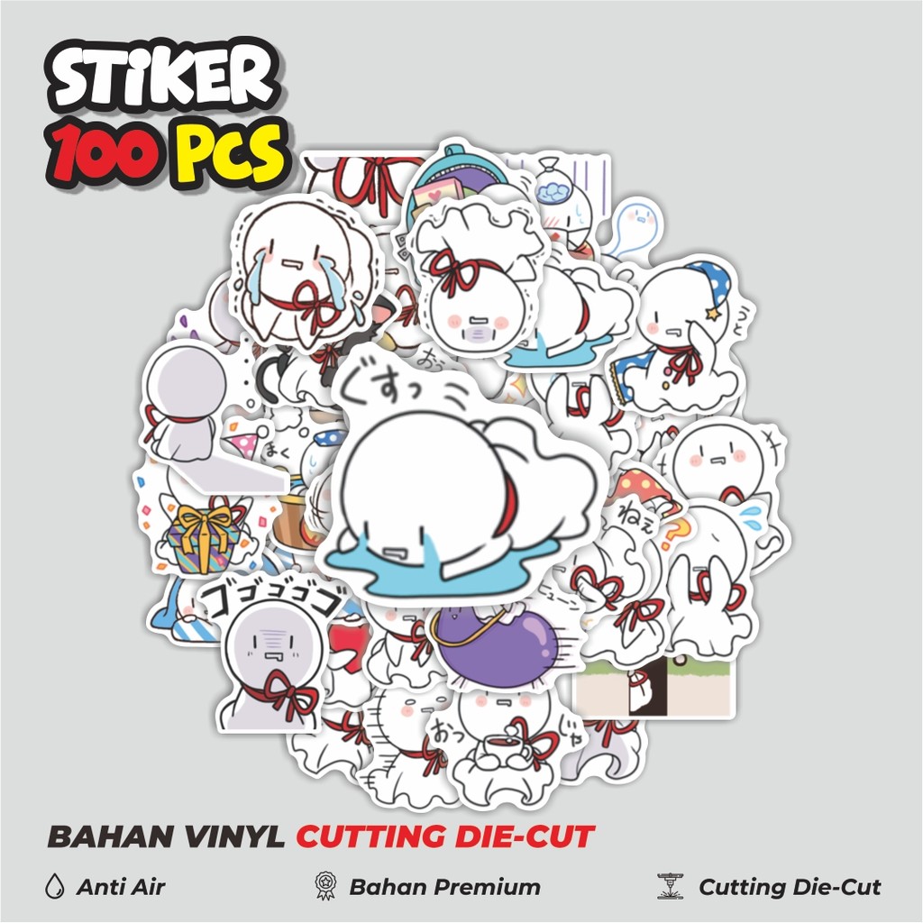 Terbaru 50 pcs Stiker  MAFUTERU Dekorasi Lucu Kreatif untuk Notebook, Skateboard, HP