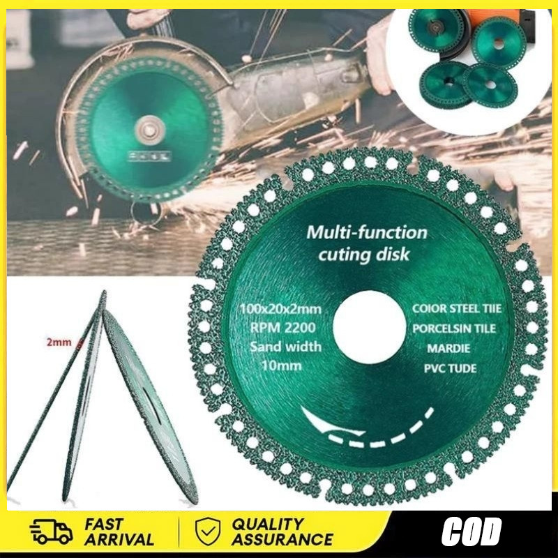 5pcs UneedTools Mata Gerinda Diamond Mata Gergaji Circular 4 Inch Mata Gerinda Besi/Kayu/Keramik Pis