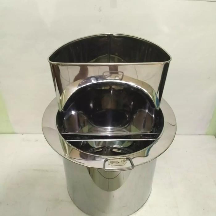 Dandang mie Ayam Sekat copot 35cm/ Panci Mie Ayam / Tong Mie Ayam 35cm