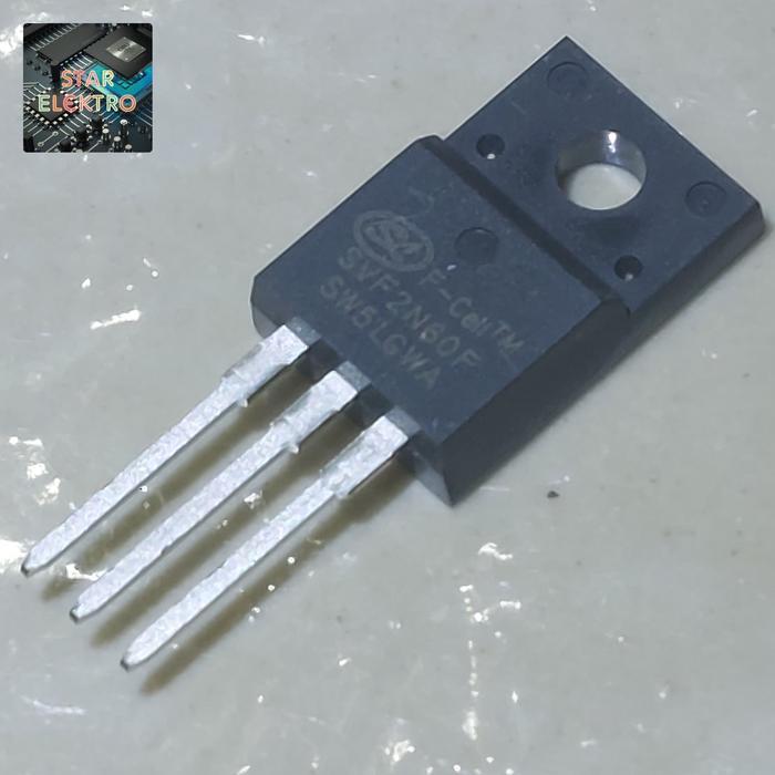 SVF2N60F To-220f SVF 2N60F 2N60 SiLan Mosfet F-Cell 2A 600V 23W Transistor FET SL SVF2N60 TERBAIK...
