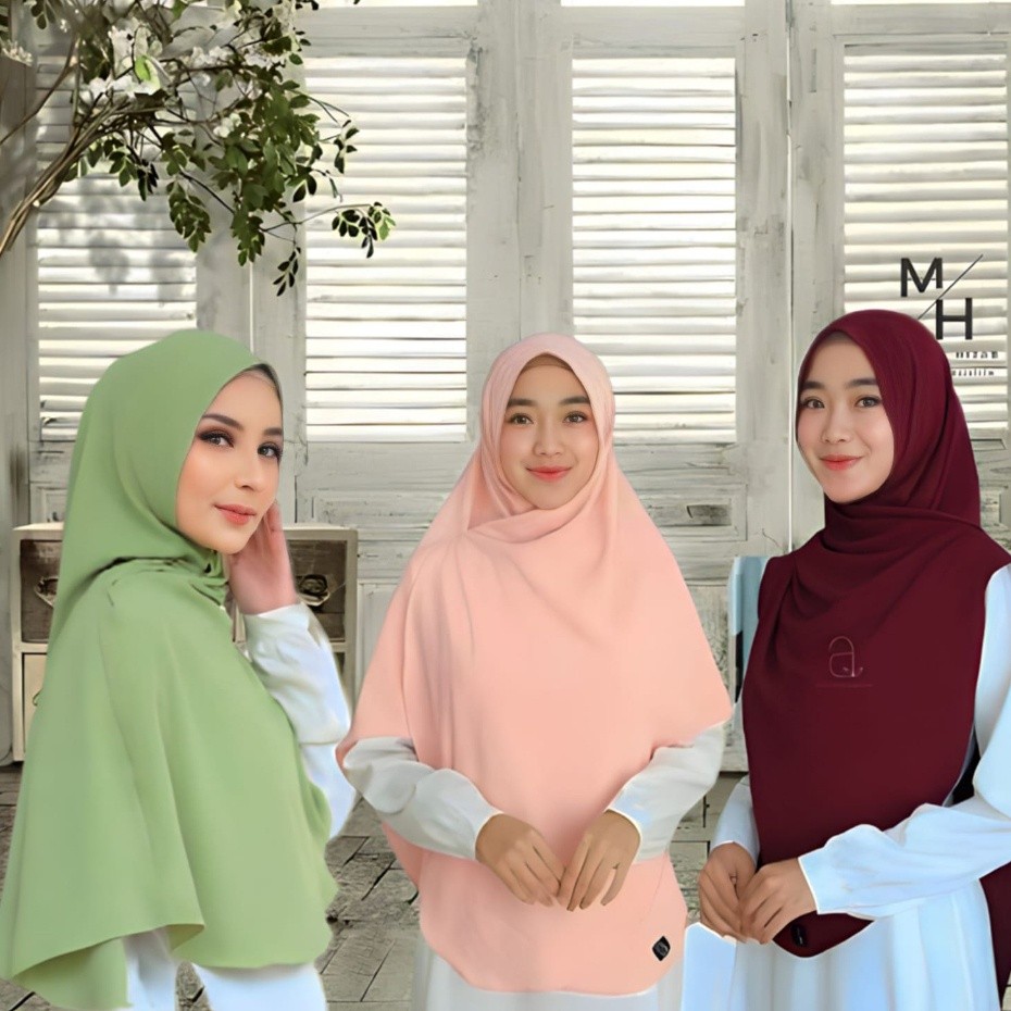 -Pashmina Jumbo Curve Oval Crinkle Airflow  • Pasmina oval • Pasmina Curve Malaysia Syari