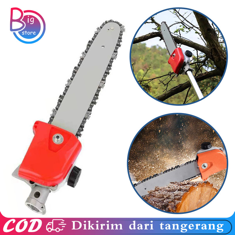 Chainsaw Mini Mesin Potong Rumput Universal Gergaji Rantai Pemangkas Pagar Adapter Chainsaw