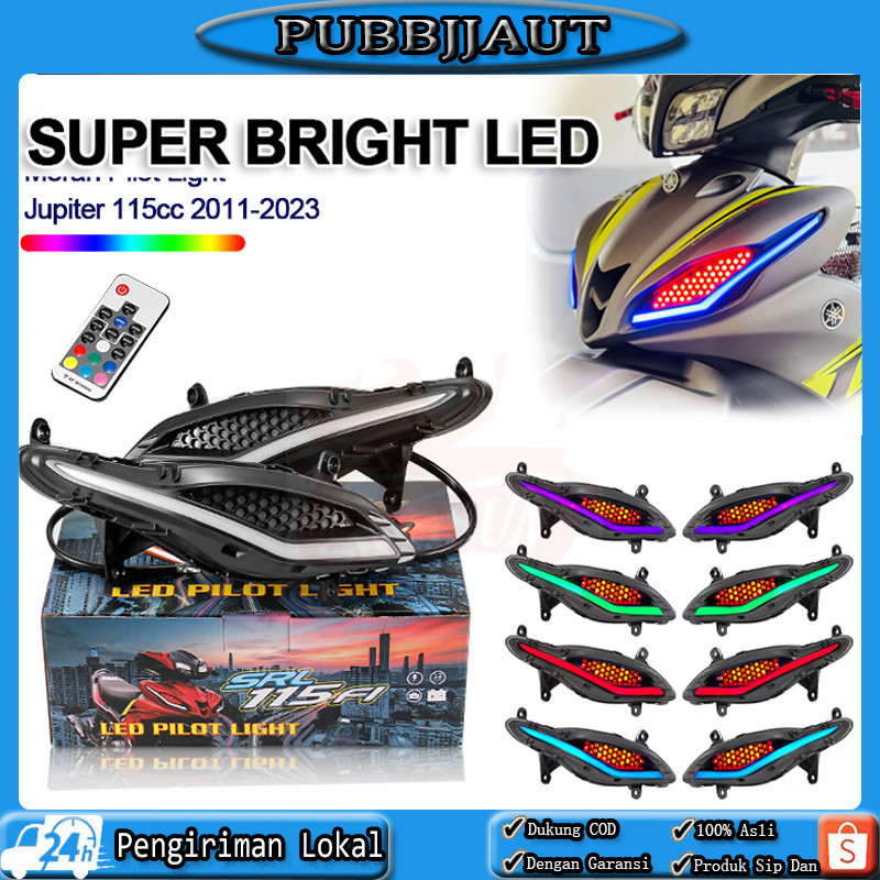 Lampu Alis 7 Warna Motor Lampu Senja Gaban Jupiter Z1 /YAMAHA SRL115 fiPutih Merah Pilot Light Jupit