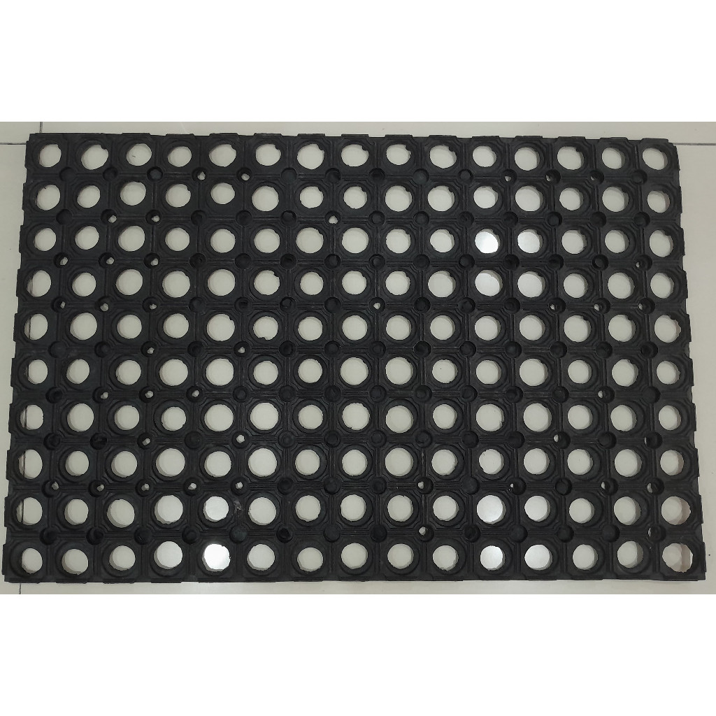 Keset Karet Ring Mat Tebal 40x60cm Keset Karet Kamar Mandi Antislip - Keset Karet Lubang Keset Karet