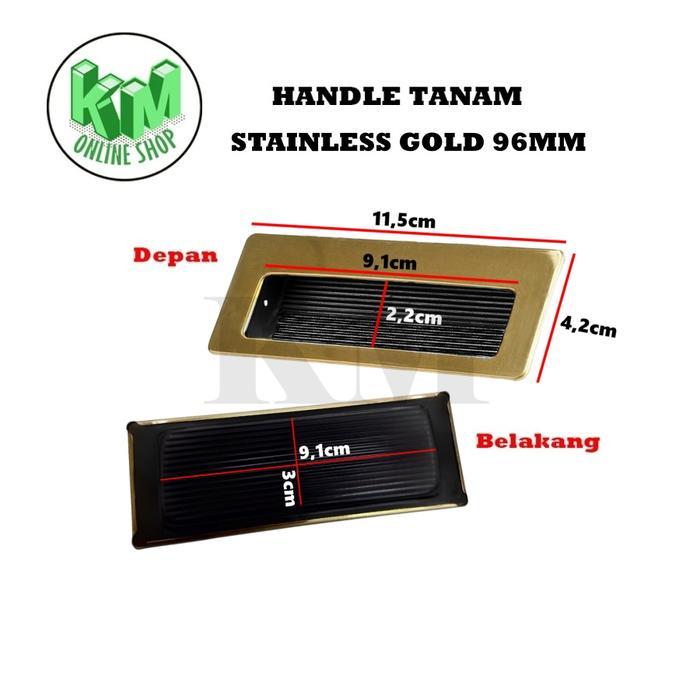 Tarikan Tanam Pintu Sliding Gold Stainless Steel Tarikan Pintu Sliding Tanam Handle Tanam