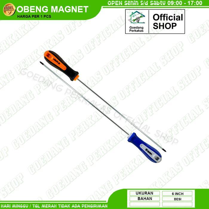 Obeng Magnet Plus Minus 6" 8" 10" 12" Obeng Setting Motor Obeng Radio - 6" Plus Nasa
