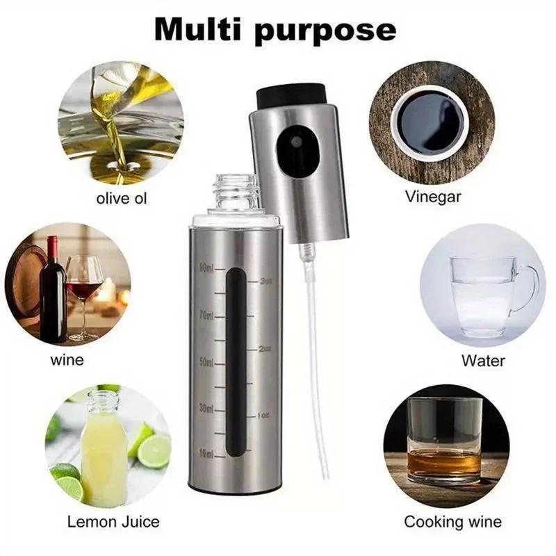 BBQ Baking Olive Oil Spray Bottle Stainless Steel Oil Spray Bottle Vinegar Spray Bottles BQ Sprayer 