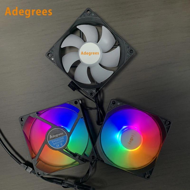 90MM CPU Cooler  RGB Cooling Fan 3PIN/4PIN PWM PC Quiet DC 12V CPU Cooler Replacement fan