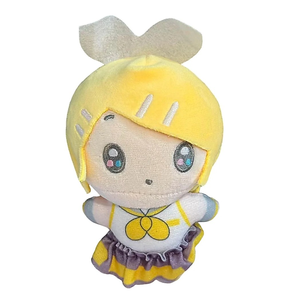 Q Version Vocaloid Character Plush Pendant Miku Kaito Rin Len Luka Mini Fluffy Keychain for Backpack