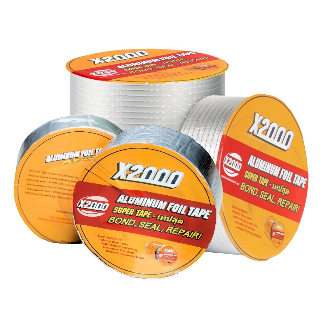 Super Tape X2000 3 Ukuran, Lakban Anti Bacor X2000, Aluminium Foil Tape Super Lengket Dan Super Wate