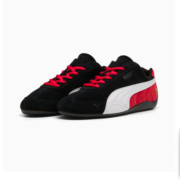 PUMA Sepatu Ekslusif Collab Ferrari Unisex Ferrari Speedcat PUMA Black-PUMA White-Rosso Corsa - 3094