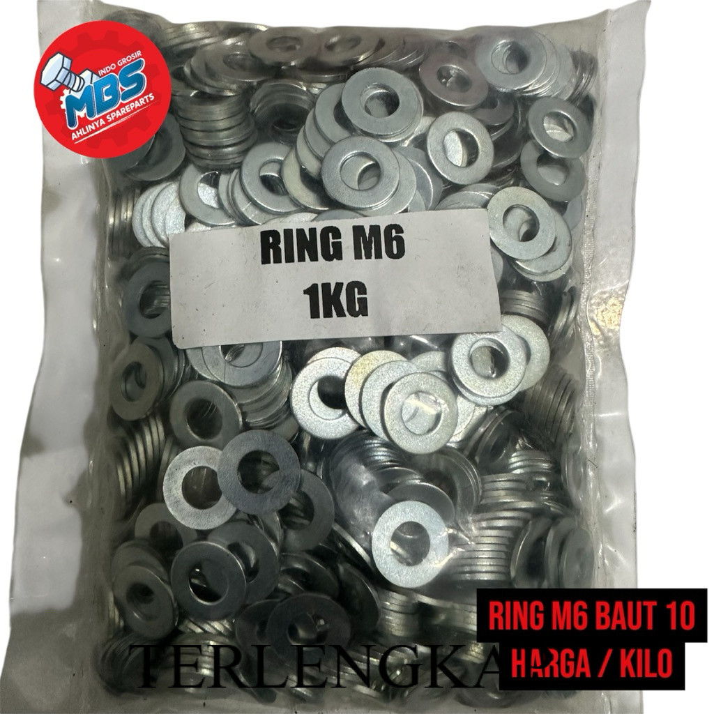JURAGAN RING M6 BAUT 10 HARGA / Kg ( KILO ) RING KILOAN
