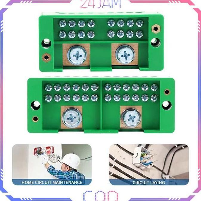 NIFQOC Terminal Junction Box 2 In 8/12 Out Box Kabel Listrik Terminal Box Terminal Panel Listrik