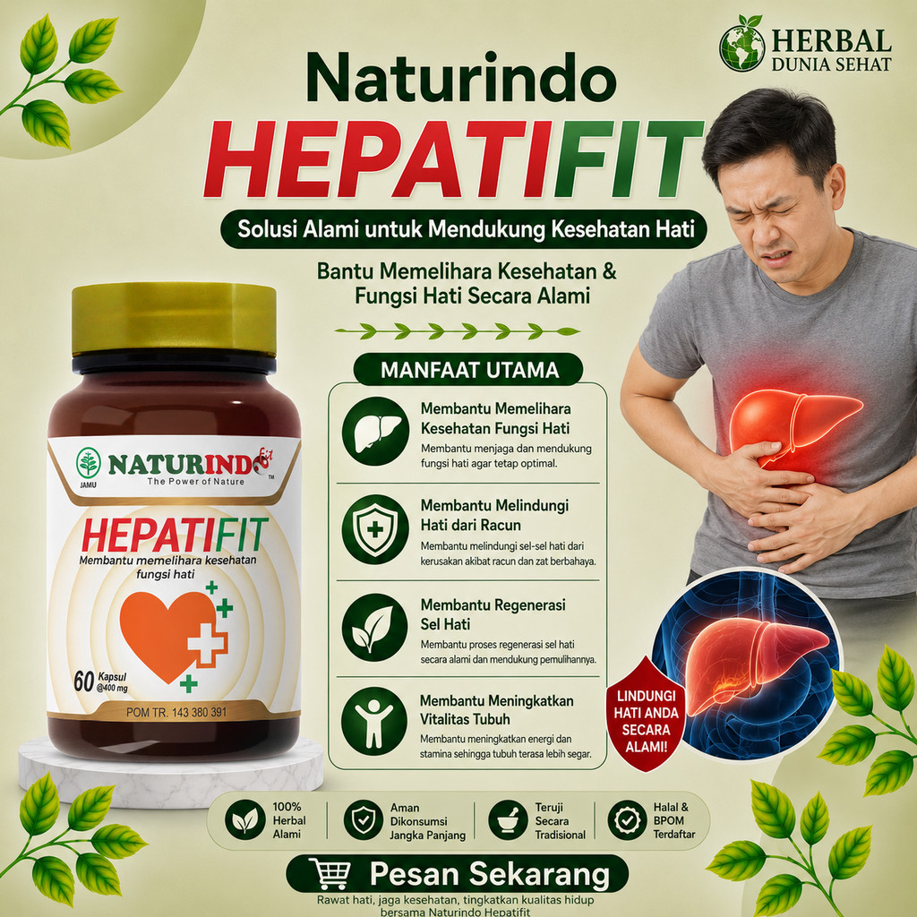 Obat Herbal Liver Batu Empedu Gatal Alergi Hepatitis Toxic Jamu - HEPATIFIT