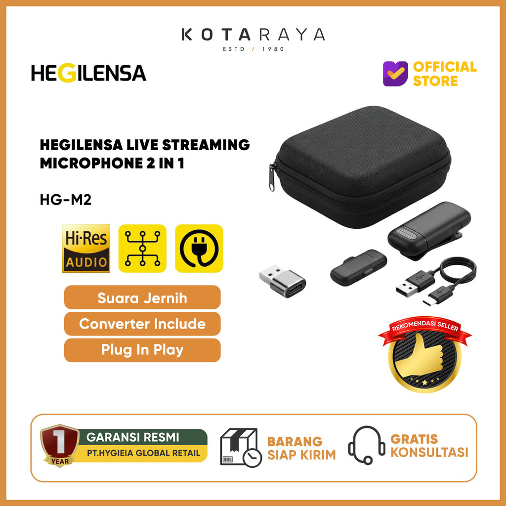 mic wireless HEGILENSA UNTUK LIVE STREAMING