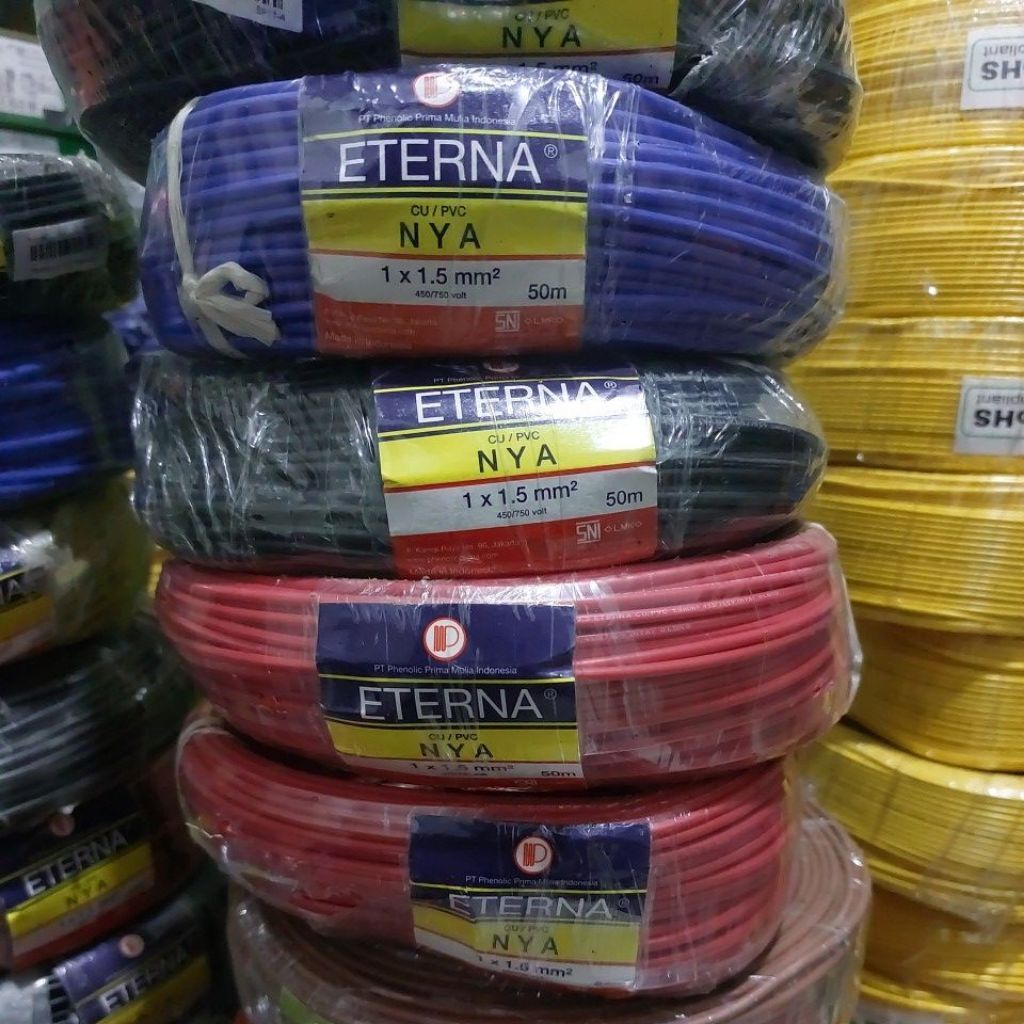 KABEL NYA 1,5MM 50M ETERNA KABEL NYA 1,5 MM ETERNA 50 METER