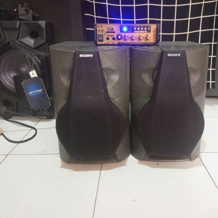 speaker Sony+ampli mini siap karaoke