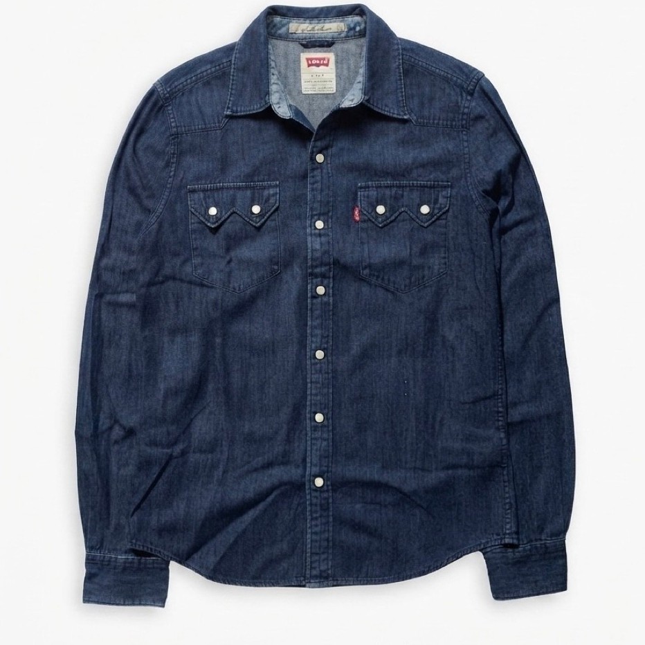 LEVIS WESTERN SAWTOOTH DENIM SHIRT
