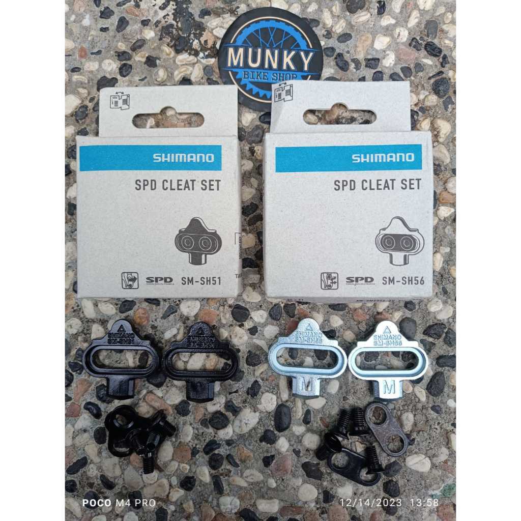 Foto Cleat Tapal Sepatu Shimano MTB SH51 SH56 Sepeda Gunung Multi Release
